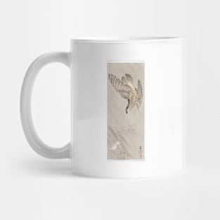 Rabbit and Falcon by Ohara Koson Mug